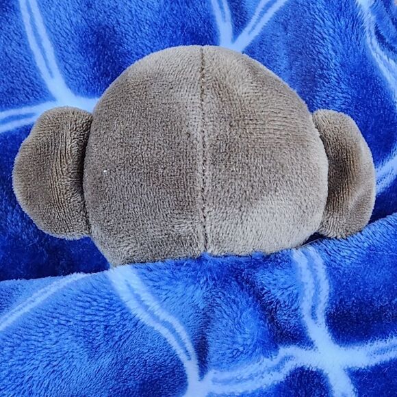 🩵NWOT Hudson Baby Blue & Brown Monkey Plush Animal Security Blanket - Picture 6 of 9